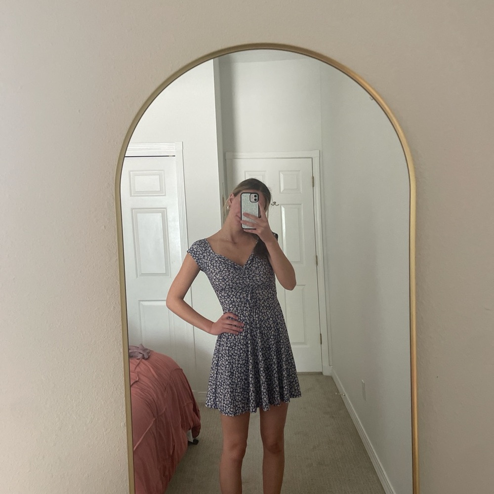 Floral Blue Dress